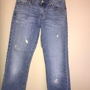 Straight denim jeans
